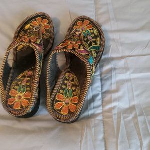 One inch wedge flip flops  made in Jordan